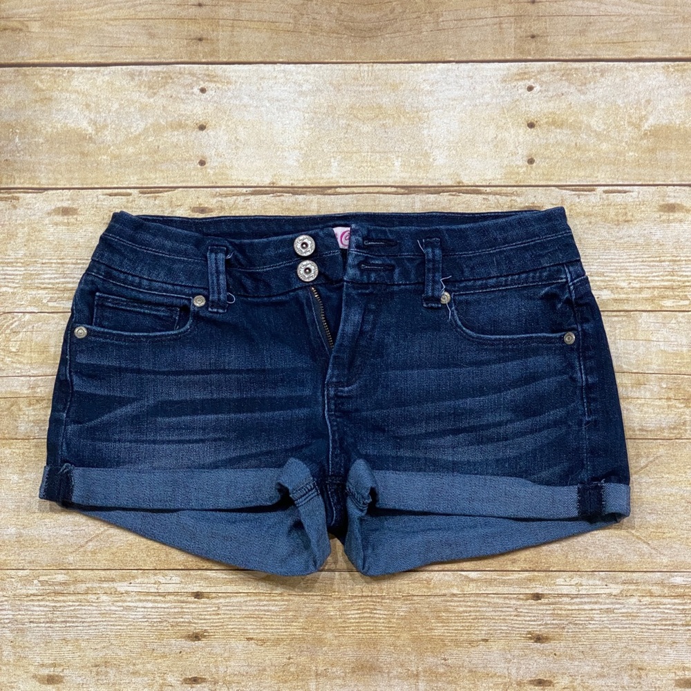 Candie's Dark Blue Denim Jean Shorts